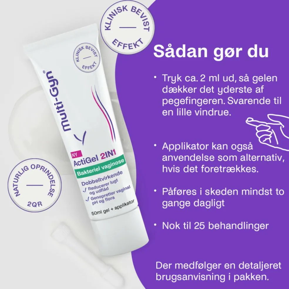 Actigel 2in1 til Bakteriel Vaginose