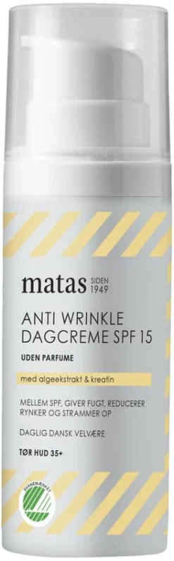 Anti Wrinkle Dagcreme SPF 15 til Tør Hud Uden Parfume