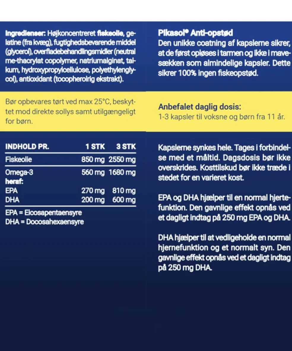Anti-opstød Omega-3