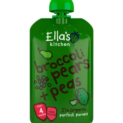 Babymos broccoli, pære & ærter (4 mdr) Ø