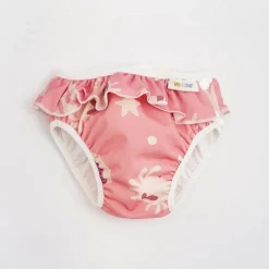 Badeble M 7-10kg, Pink whale frill