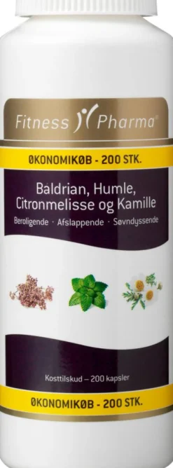 Baldrian, Humle, Citronmelisse og Kamille