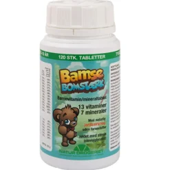 Bamse Bomstærk børnevitaminer m. jordbærsmag