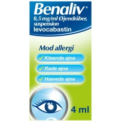 Benaliv 0,5 mg/ml øjendråber, suspension