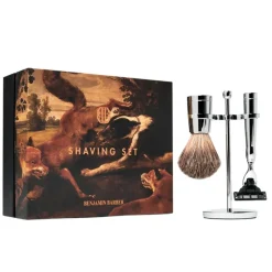 Benjamin Barber Classic 3-piece Shaving Set Chrome Mach3