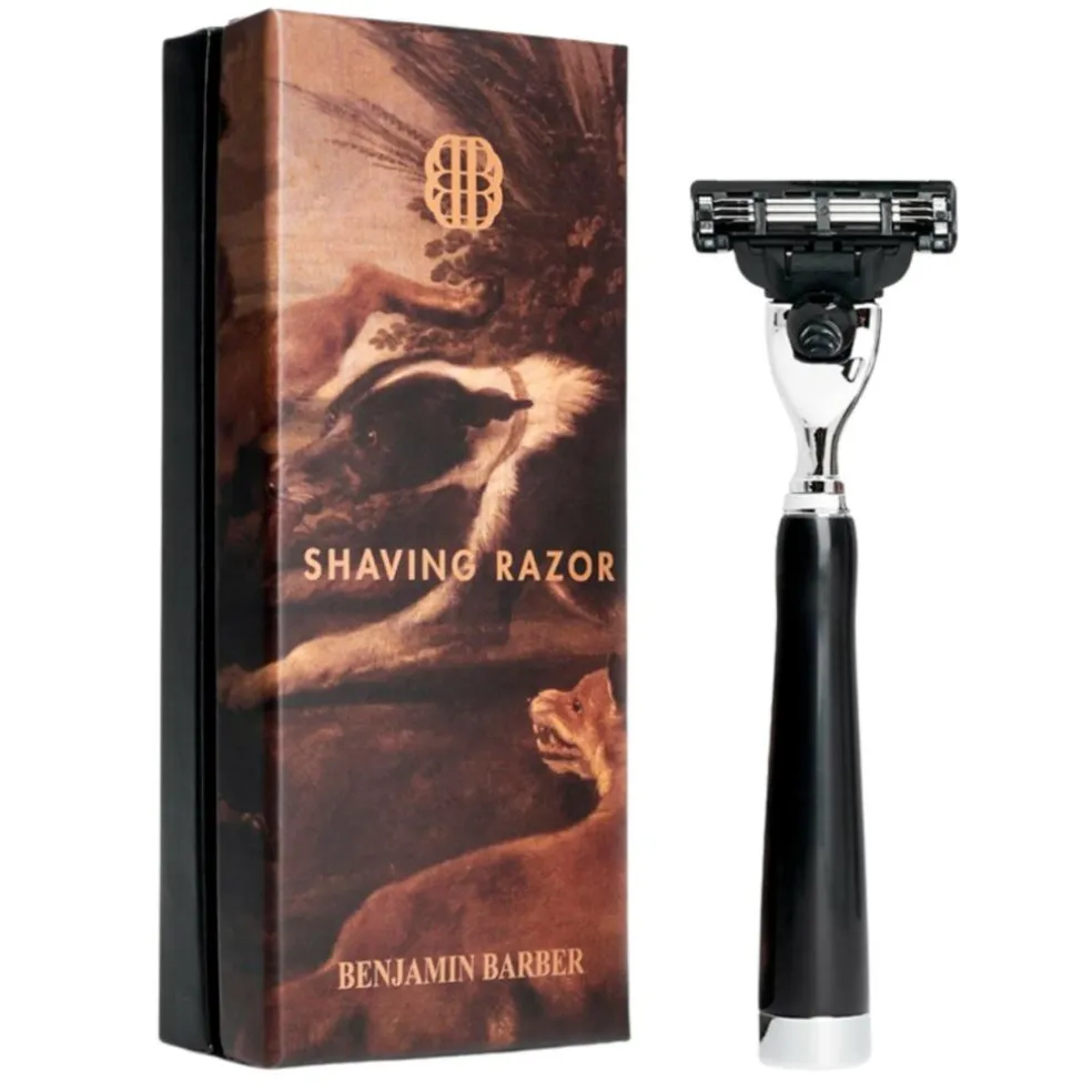 Benjamin Barber Classic Shaving Razor Mach3 Ebony