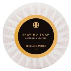 Benjamin Barber Shaving Soap Saffron & Leather