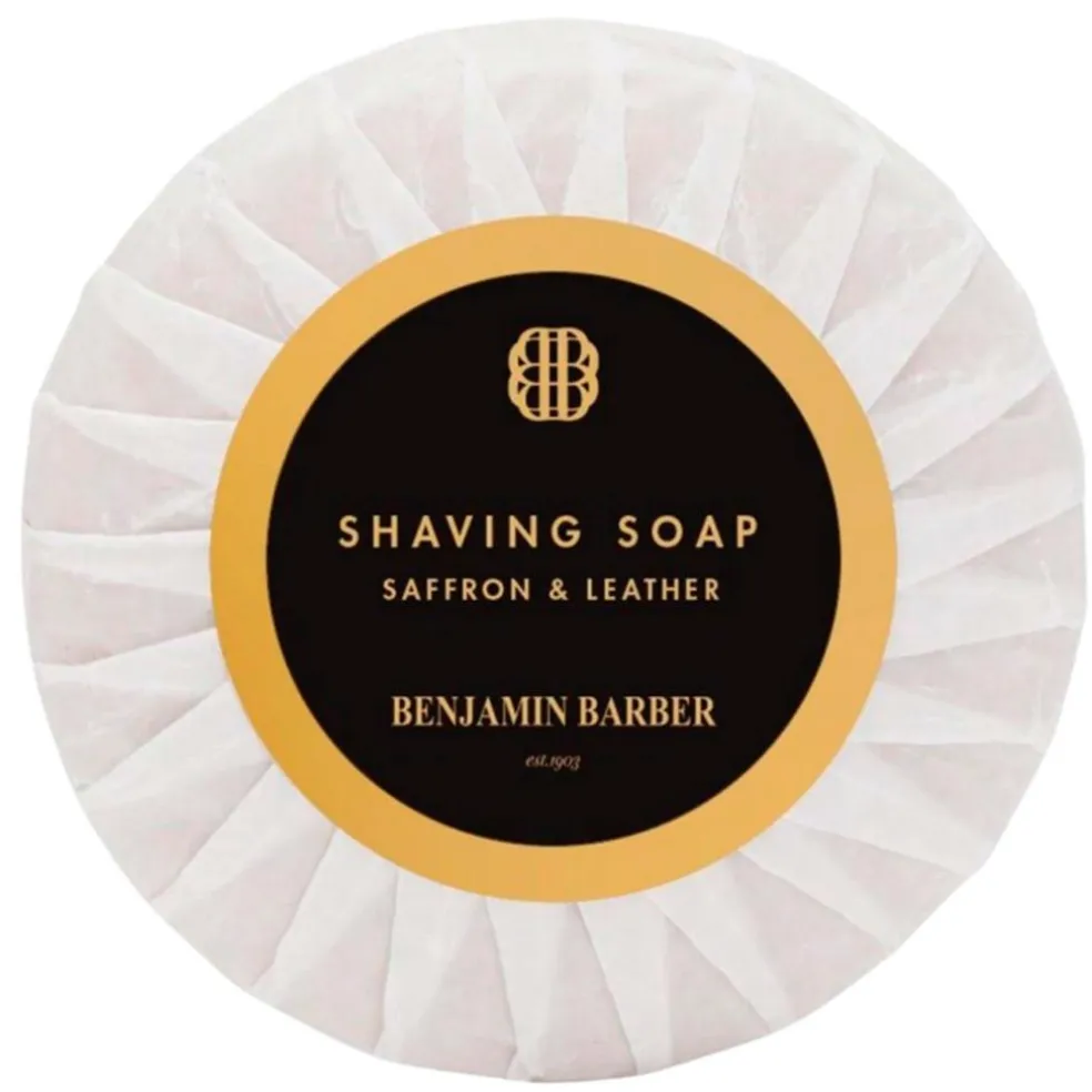 Benjamin Barber Shaving Soap Saffron & Leather