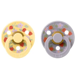 BIBS x Liberty Colour Strawberry&Cream Sut Latex 2-pak