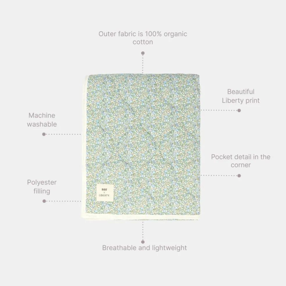 BIBS x Liberty Quilted Blanket Eloise