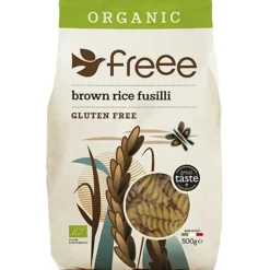 Brun ris fusilli skruer glutenfri Ø