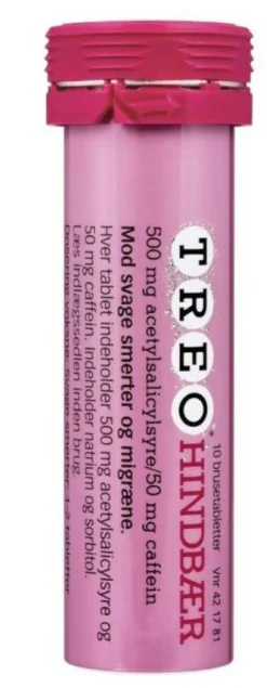 Brusetabletter Hindbær 500mg