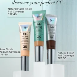 CC+ Cream Natural Matte Foundation for Oily Skin with SPF 40