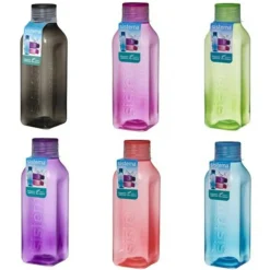 Drikkedunk m. skruelåg firkantet