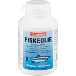 Fiskeolie 500 mg Ren fiskeolie