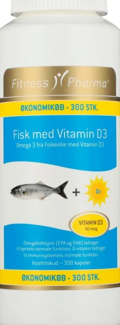Fiskeolie 500mcg+D3