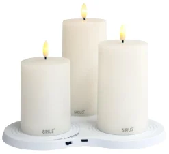 Genopladelige lys & Multicharger ladestation