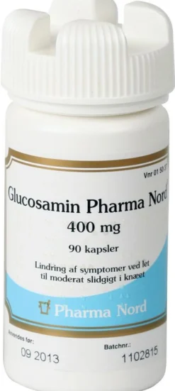 Glucosamin Pharma Nord 400 mg hårde kapsler