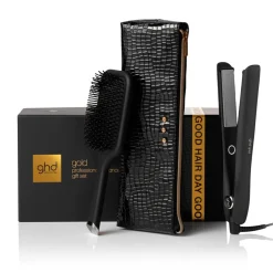 Gold Christmas Gift Set - Hair Straightener