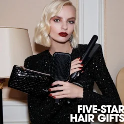 Gold Christmas Gift Set - Hair Straightener