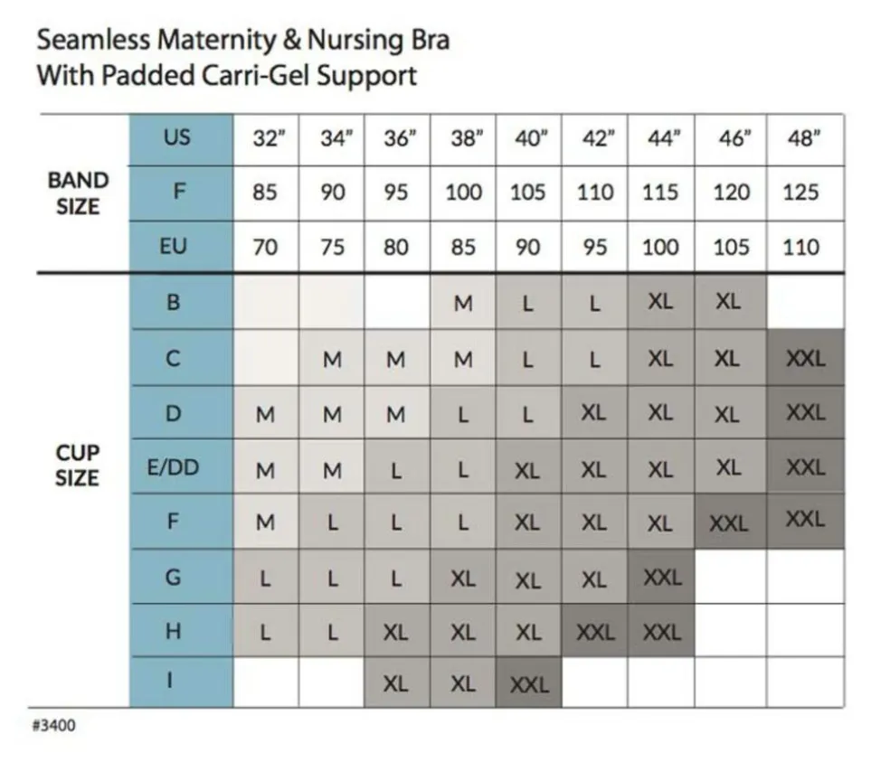 Graviditets- Og Amme-BH med vatteret indlæg og gel-support
