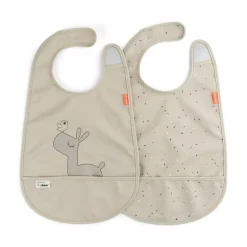 Hagesmæk med velcro 2 stk.