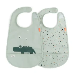 Hagesmæk med velcro 2 stk.