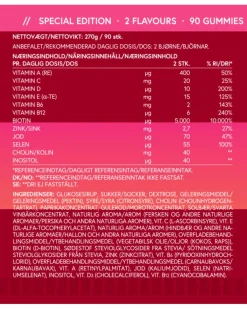 Hair & Nails Mixed, Raspberry & Peach