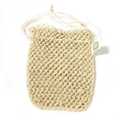 Hampnet med snøre, til fast sæbe, Fairtrade