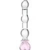 Heart Beaded Glas Dildo