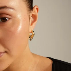 Hoops Øreringe med Hjerter Iokaste