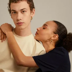 Hoops Øreringe med Hjerter Iokaste