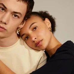 Hoops Øreringe med Hjerter Iokaste