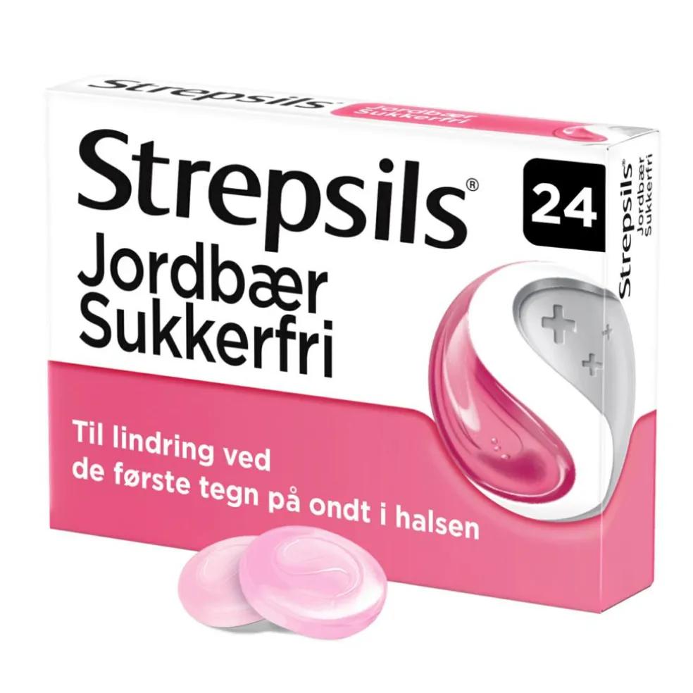 Jordbær Sukkerfri, sugetabletter