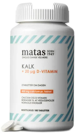 Kalk 400 mg + D-vitamin 20 µg