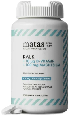 Kalk 400 mg + Magnesium 100 mg + D-vitamin 10 µg