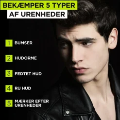 Men Expert Face Cleansing Gel Pure Charcoal Wash