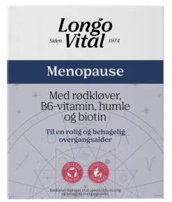 Menopause med rødkløver, B6-vitamin , humle og biotin