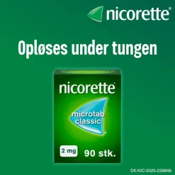 Microtab Classic 2 mg, resoribletter, sublinguale nikotin