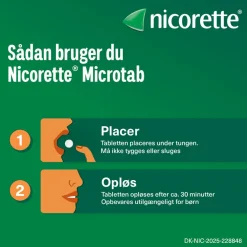 Microtab Classic 2 mg, resoribletter, sublinguale nikotin