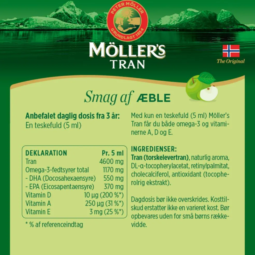 Möller´s Tran med æblesmag