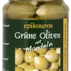 Oliven Grønne m. mandler (græsk) Ø