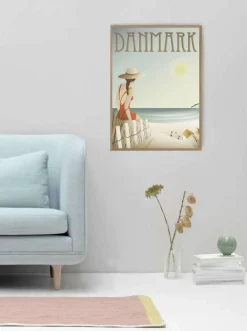 Plakat 'Danmark Stranden'