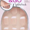 Press & Go French Look Rosa Kunstige Negle