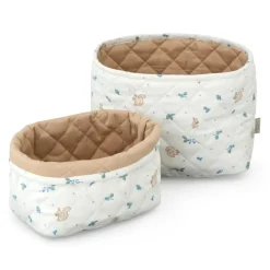 Quilted Storage Basket, Set of Two