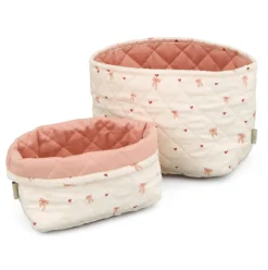 Quiltet Opbevaringskurv - 2 stk