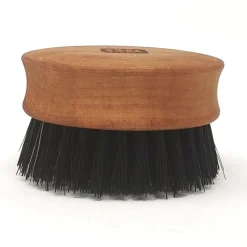 Rund skægbørste med vildsvinebørster