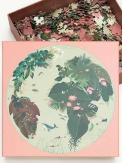 Rundt Puslespil 'I Love Mother Earth'