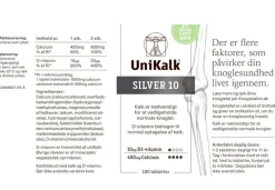 Silver 10, Kalk 400 mg og D-vitamin 10 µg