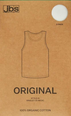 Singlet Organic Cotton 2-pak